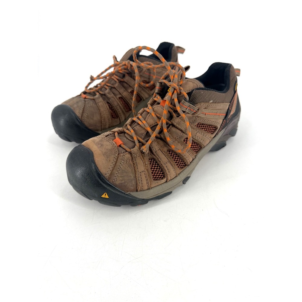 Keen Utility Flint Low Steel Toe Work Shoes Mens 10.5EE Brown Leather Industrial